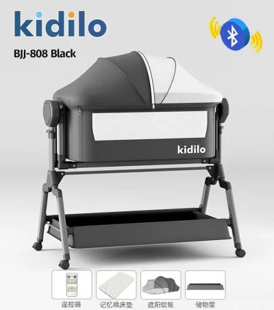 Kidilo BJJ-808 Krevat Elektrik për Foshnje me Bluetooth