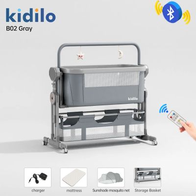 Kidilo B02 Krevat Anësor Elektrik për Bebe me Bluetooth