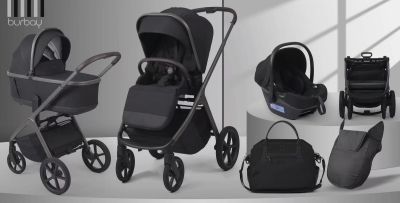 Karrocë Premium 3 në 1 Burbay – Komoditet, Siguri dhe Elegancë për Bebin Tuaj